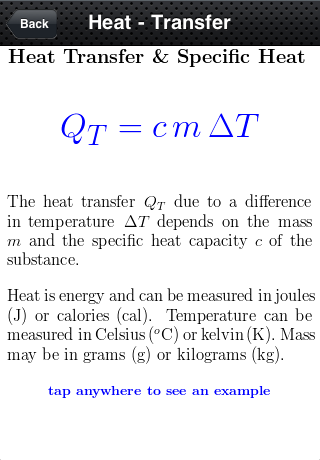 screenshot of example formula
